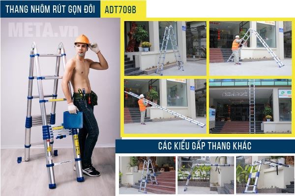 Các kiểu gấp thang nhôm