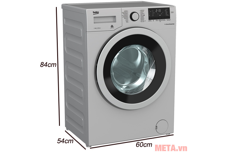 Kích thước của máy giặt Beko 8kg