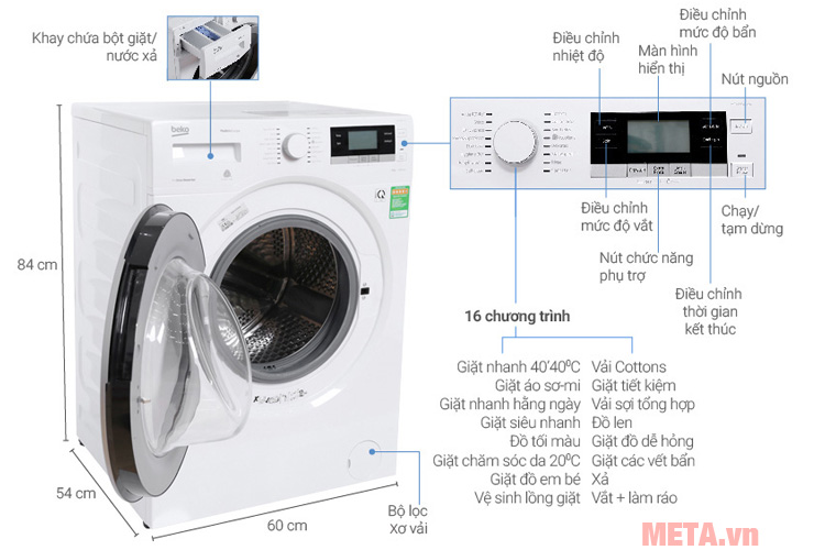 Beko Inverter 8 kg WTV 8634 XS0