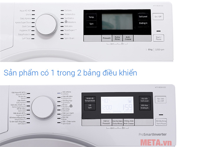 Bảng điều khiển song ngữ