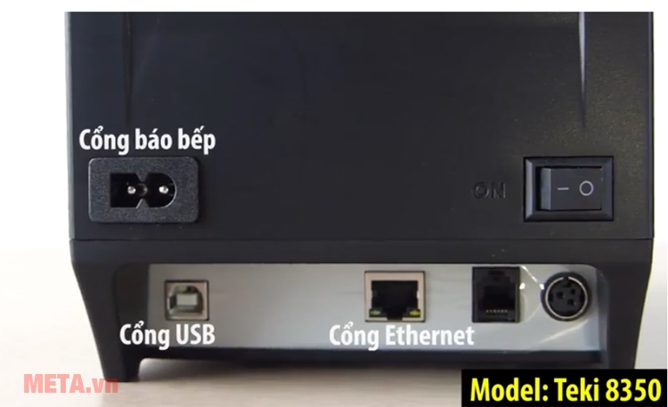 Máy in hóa đơn có cổng USB Các cổng kết nối với máy in bill