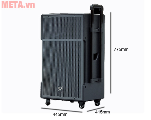 Loa kéo Dalton TS-15G500U Loa với tay kéo tiện lợi di chuyển và kích thước
