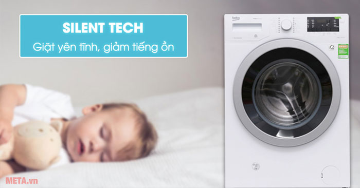 máy giặt Beko WMY81283LB2 được tích hợp công nghệ Silent Tech