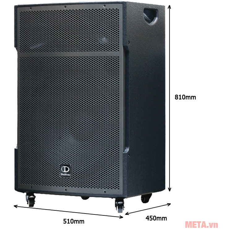 Loa kéo Dalton TS-18G800N có kích thước gọn gàng Loa kéo di động