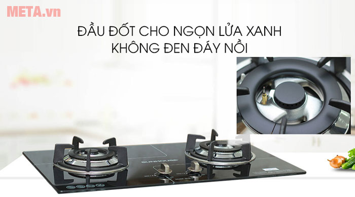 Bếp ga có đầu đốt cho ngọn lửa xanh 