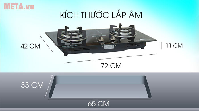 Kích thước bếp ga 