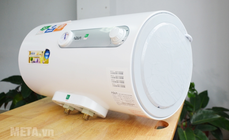 Bình nóng lạnh Aqua AES20H-E1 nhìn ở mặt nghiêng Bình nóng lạnh Aqua