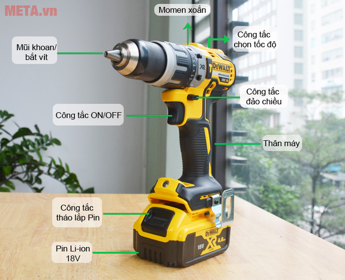 Máy khoan vặn vít động lực Dewalt DCD796M2