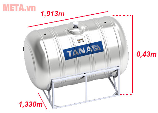 Kích thước của bồn nước inox 