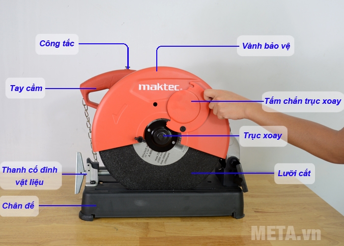 Cấu tạo máy cắt sắt Maktec MT241