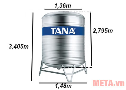 Kích thước của bồn nước 