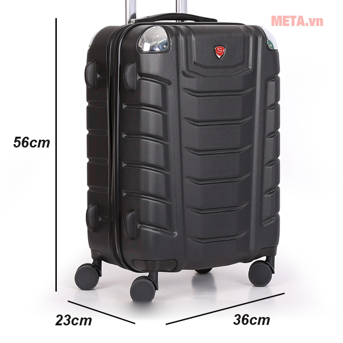 Kích thước vali du lịch Sakos Beryl Suitcase Z22 