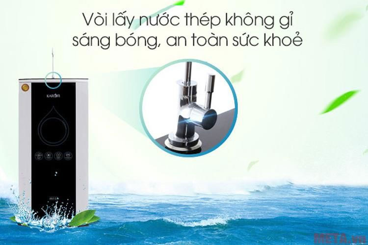 Vòi lấy nước bằng thép không gỉ an toàn cho sức khỏe