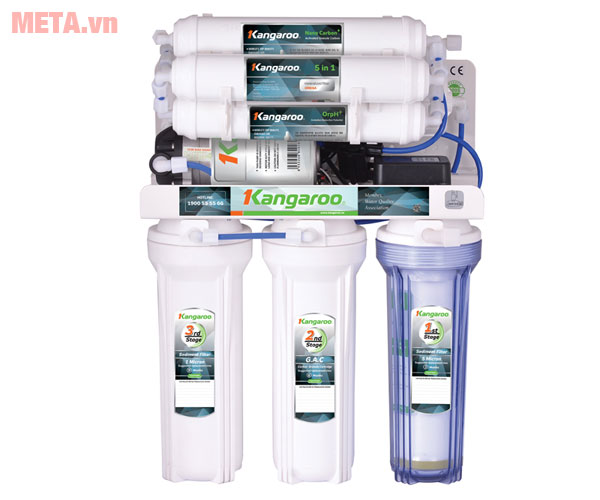 máy lọc nước Kangaroo KG100HP sử dụng 10 lõi lọc tiên tiến