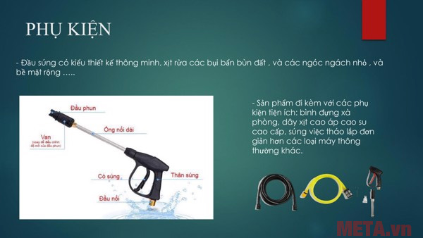 Các phụ kiện kèm theo của máy