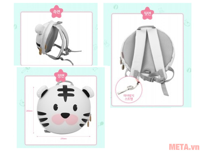 Tổng thể balo được thiết kế chắc chắn