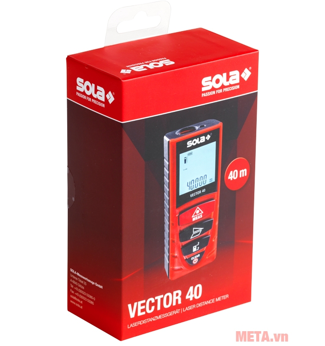 Máy đo khoảng cách có hộp giấy bìa cứng Máy đo khoảng cách chính xác