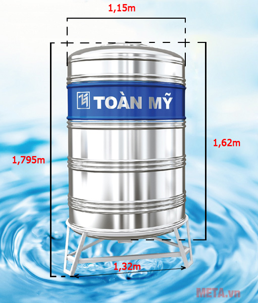 Bồn nước inox Toàn Mỹ