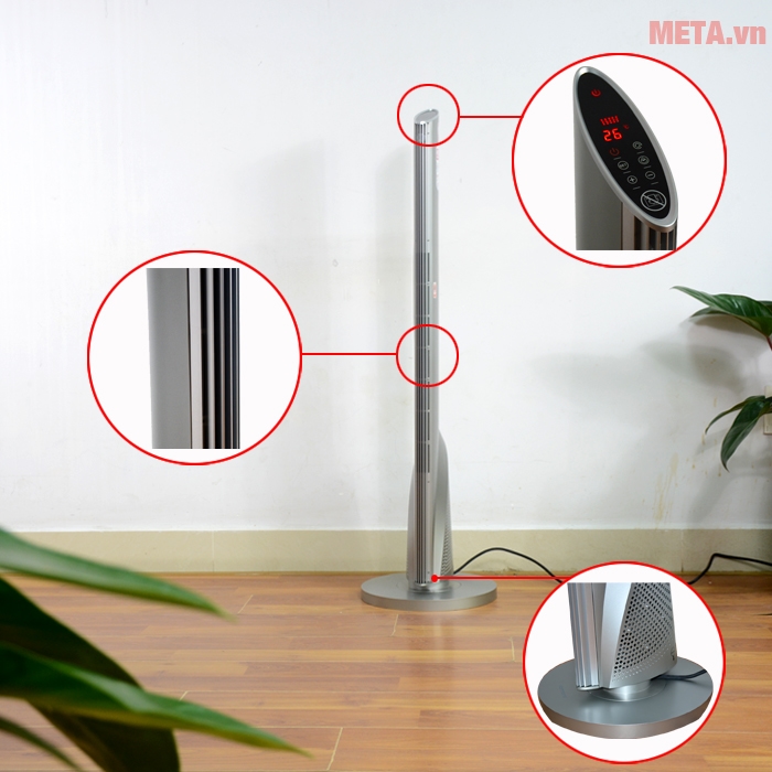 Chi tiết cấu tạo máy sưởi KoriHome EHK-101-S