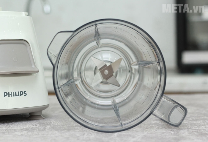 Máy xay sinh tố Philips HR2056 được làm từ thép không gỉ 
