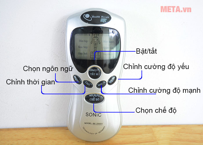 Cấu tạo máy massage xung điện Cấu tạo máy massage xung điện