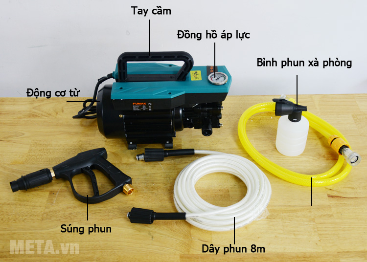 Máy rửa xe tự hút nước