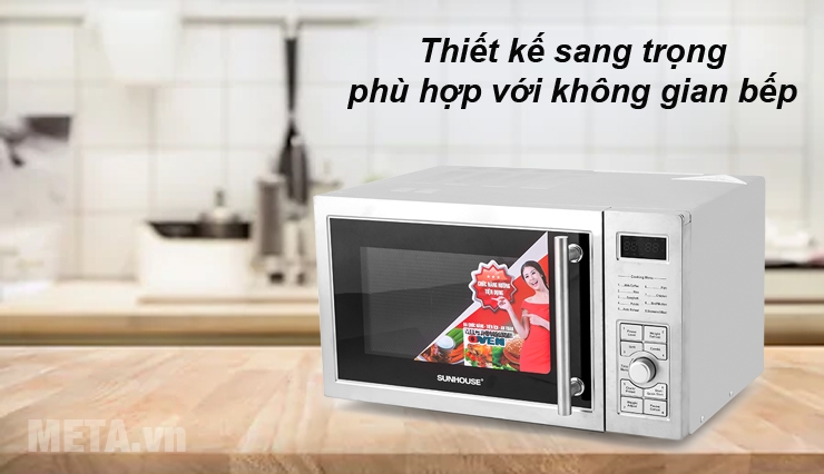 Lò vi sóng Sunhouse SHD4825 có thiết kế sang trọng