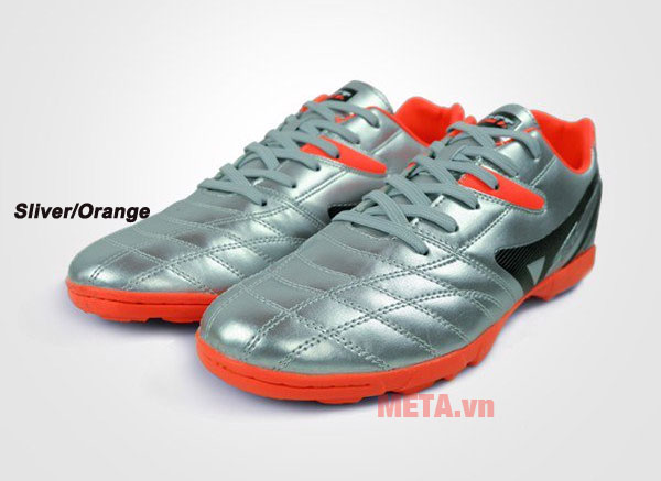 Giày đá bóng EBET 16910 màu sliver/orange