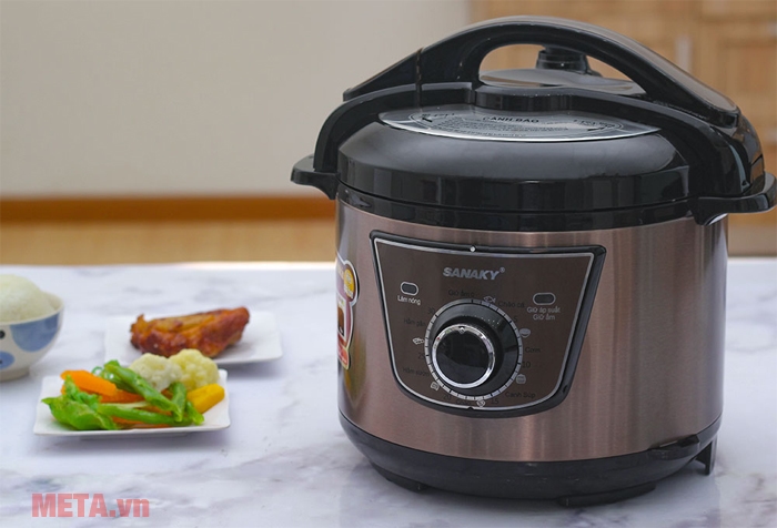 Nồi áp suất Sanaky SNK-54C màu cà phê