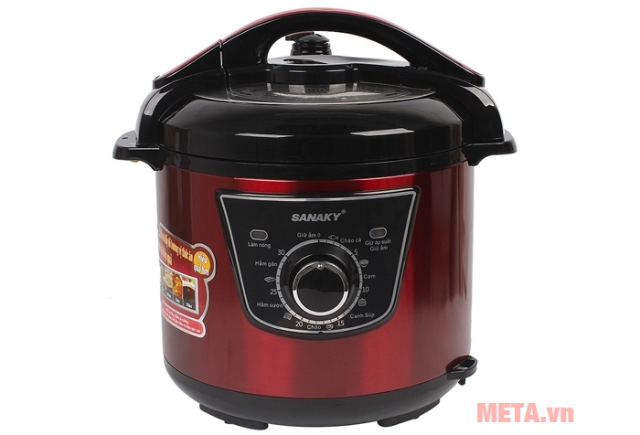 Nồi áp suất Sanaky SNK-54C màu đỏ