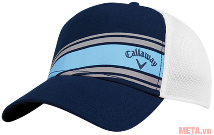 Mũ golf Callaway Stripe Mesh ADJ màu navy