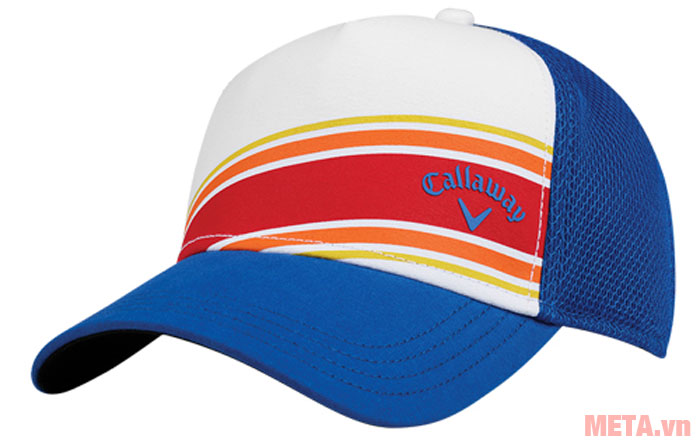 Mũ golf Callaway Stripe Mesh ADJ màu xanh