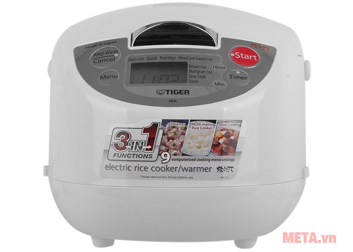 Nồi cơm điện tử Tiger JBA-A10W phù hợp sử dụng cho gia đình