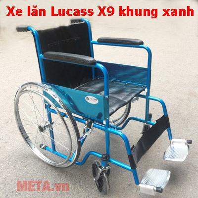 Xe lăn X9 màu xanh