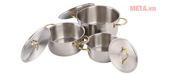 Thân và nắp nồi inox