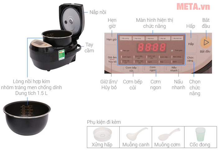 Nồi cơm điện tử Midea