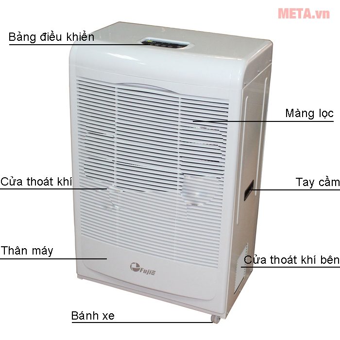 Cấu tạo máy hút ẩm công nghiệp FujiE HM-6120EB