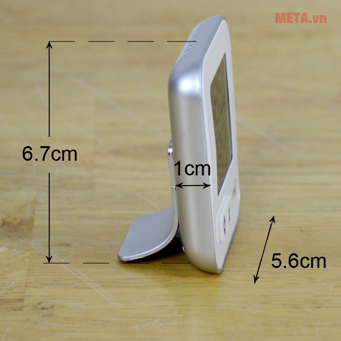 Kích thước nhiệt ẩm kế điện tử TFA01 MOXX
