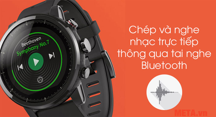 Bạn có thể nghe nhạc với chiếc đồng hồ này