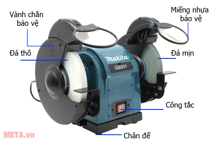 Cấu tạo Máy mài hai đá