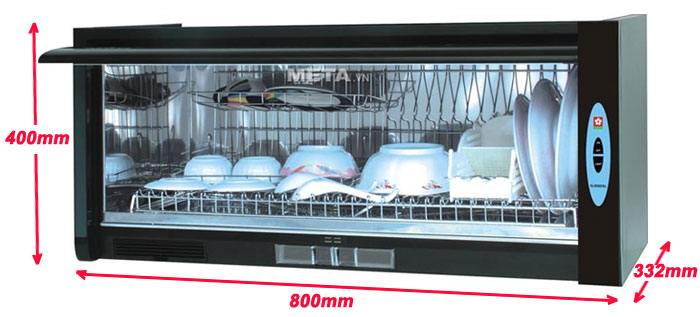 Kích thước máy sấy bát Sakura Q-9560