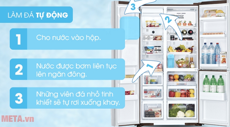 Tủ lạnh làm đá tự động