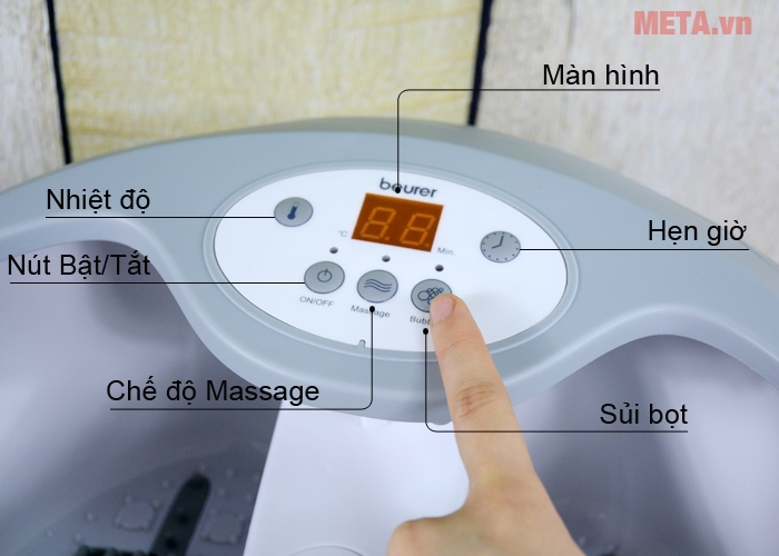 Bảng điều khiển bồn massage chân Beurer FB-50 