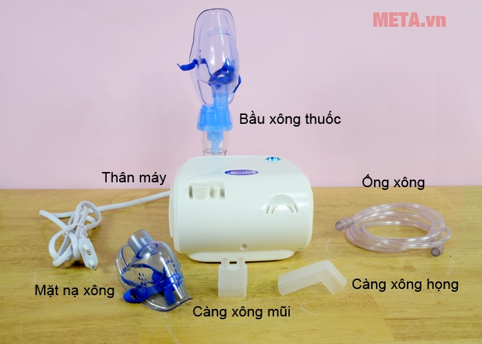 Bộ sản phẩm máy xông mũi họng Bi-rich CN116