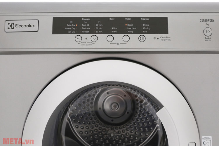 Bảng điều khiển của máy sấy