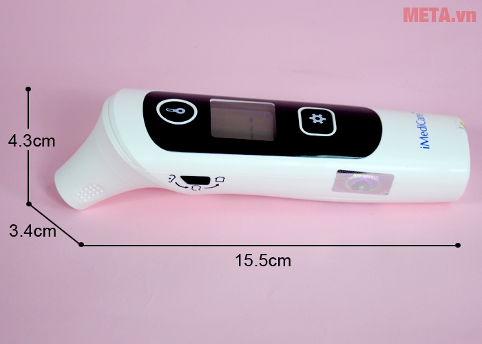 Kích thước nhiệt kế điện tử hồng ngoại iMediCare iTM 32A