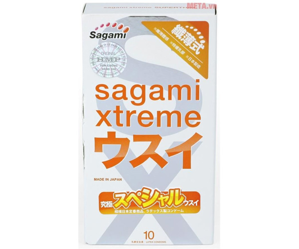 Bao cao su Sagami Xtreme Superthin (hộp 10 chiếc)