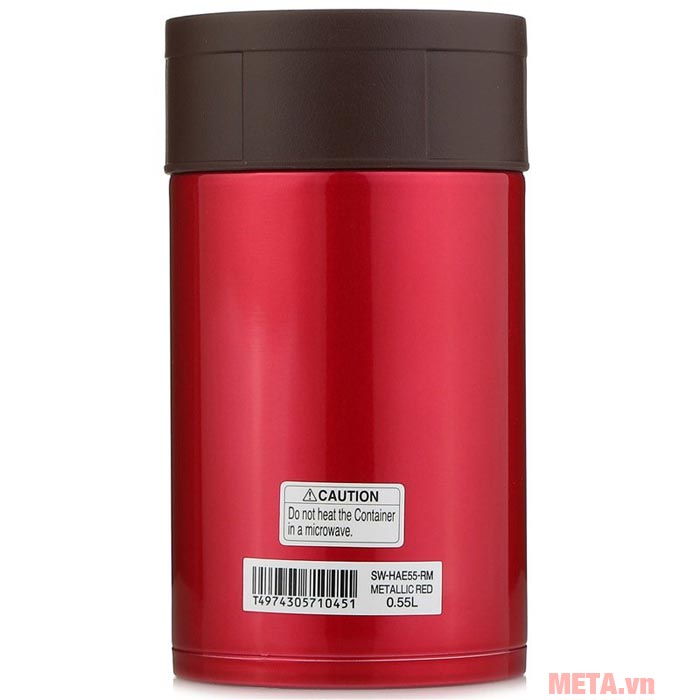 Mặt sau của Hộp đựng thức ăn giữ nhiệt 