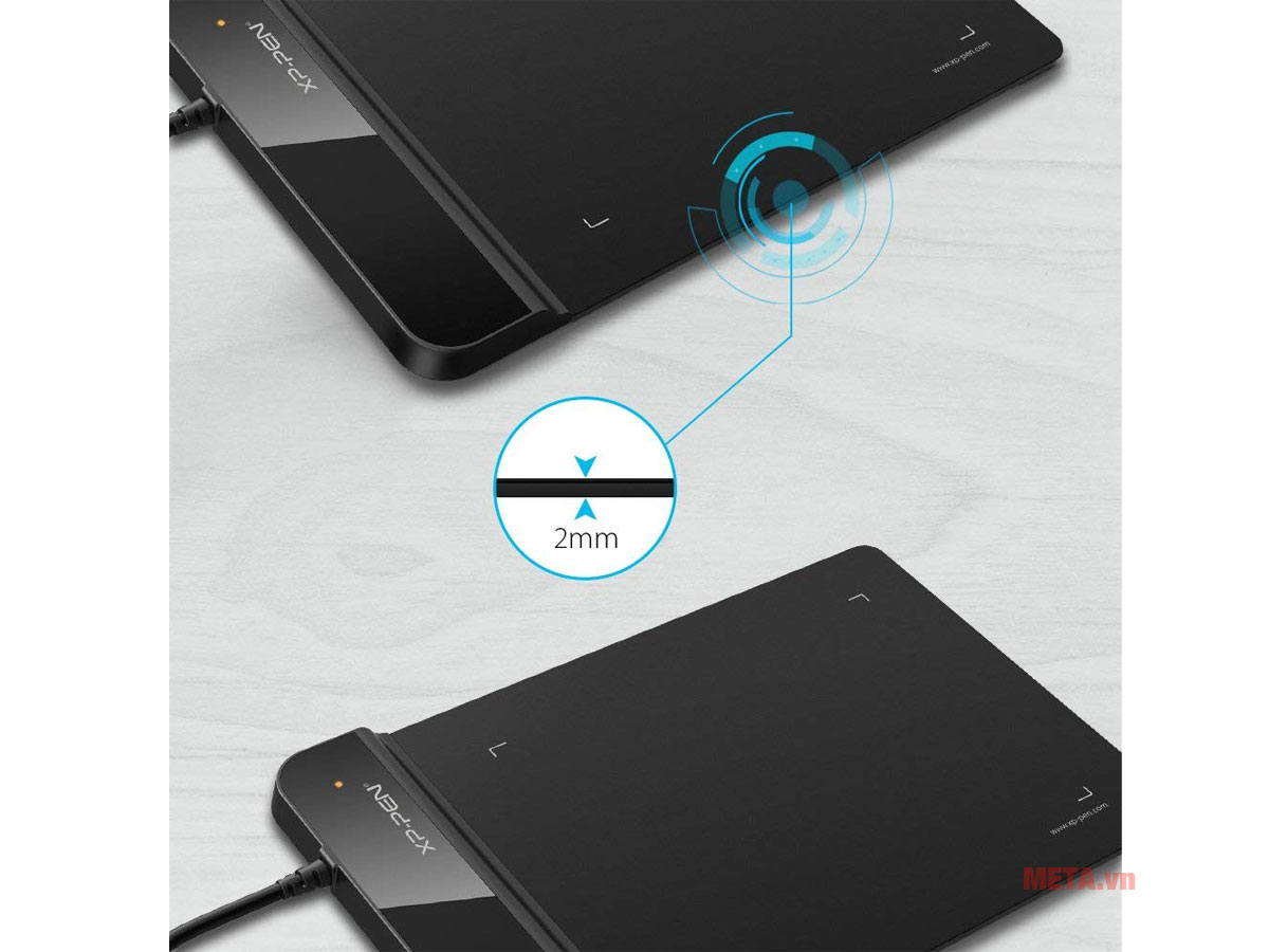 XP-Pen Star G430S có thiết kế cực mỏng chỉ 2mm
