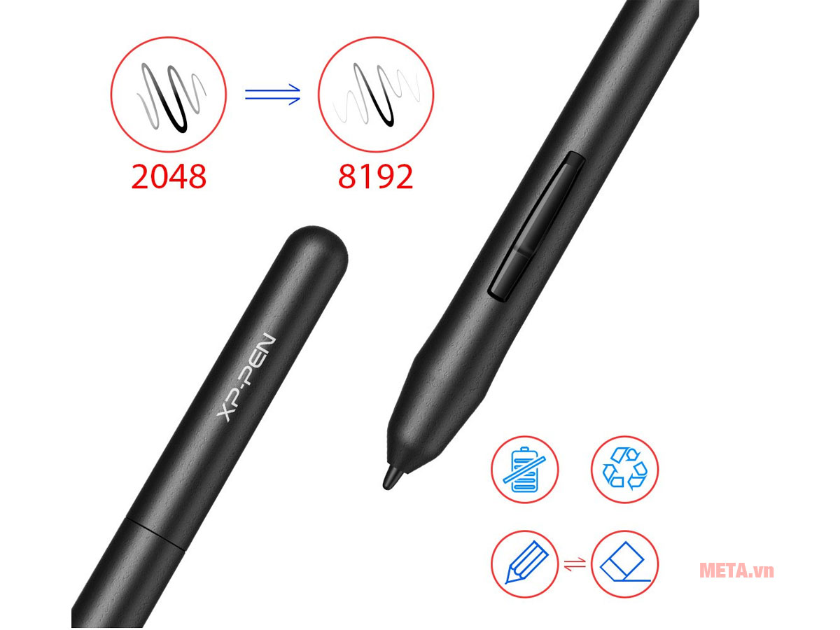 Lực nhấn 8192 lần của XP-Pen Star G430S giúp bạn thỏa sức với niềm đam mê